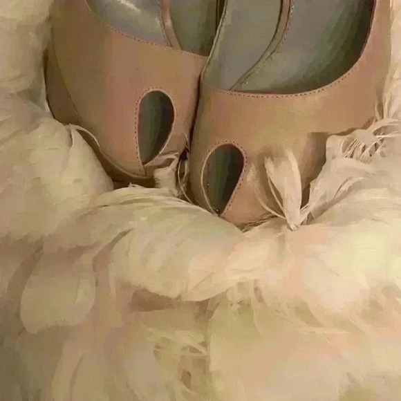 Size 7.5 Sergio Rossi Nude platform shoes $898 new - Picture 2 of 3